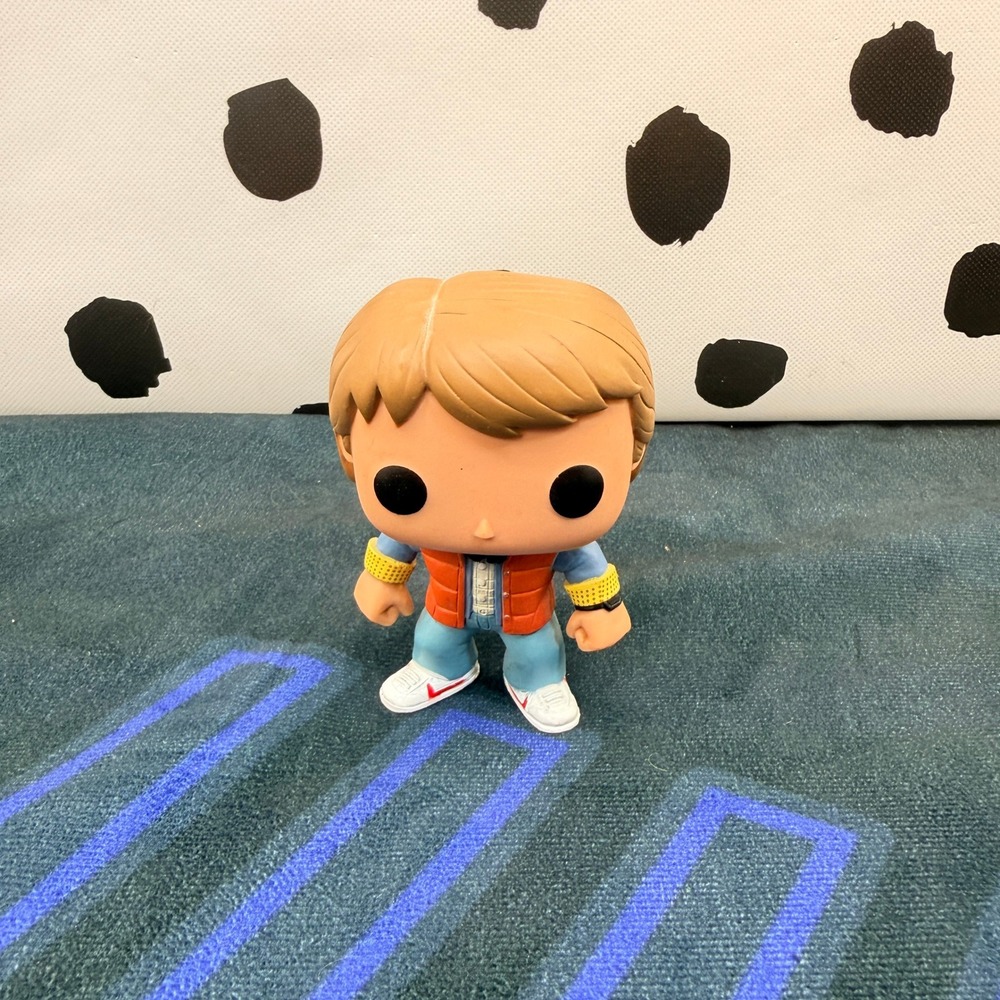 Funko Pop Vinyl Figure Marty McFly Back to the Future Orange Puffer Vest 962